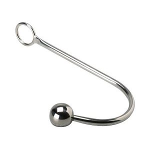 Master Series Hooked Stainless Steel Anal Hook: Edelstahl-Analdildo