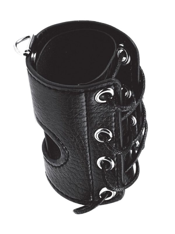 Blue Line 3'' Cock Sheath: Leder-Penismanschette