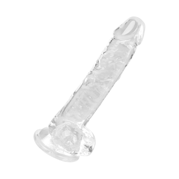 Transparenter Naturdildo, Größe S, 19 cm