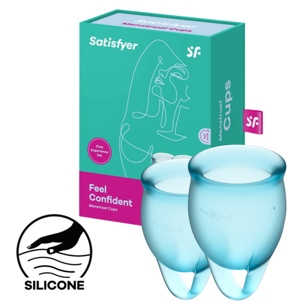 Satisfyer Feel Confident - Menstrual Cup Set, 15 & 20 ml