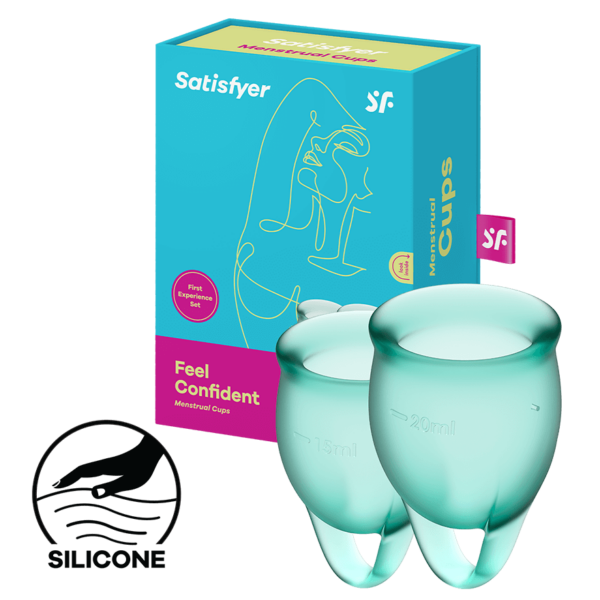 Satisfyer Feel Confident - Menstrual Cup Set, 15 & 20 ml