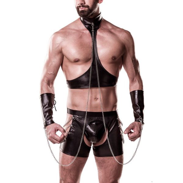 Harness Set im Wetlook, 4-teilig