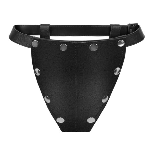 Jock Strap mit Lederklappe