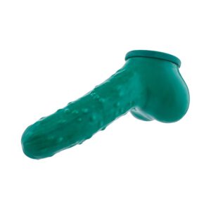 Toylie Gurke: Latex-Penis-Hodenhülle (13cm)