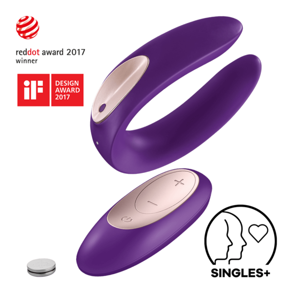 Satisfyer Double Plus Remote aus Silikon, 8 cm