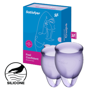 Satisfyer Feel Confident - Menstrual Cup Set, 15 & 20 ml