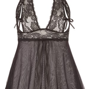 Babydoll mit Neckholder und doppellagigem Rockteil