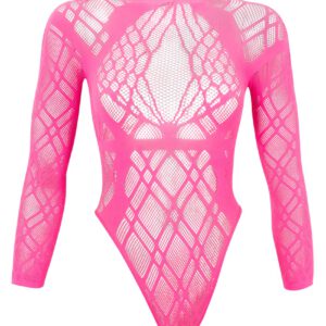 Body ouvert aus weichem Netz mit eingewebten Grafikmuster