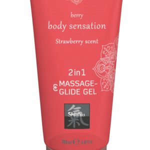 Massage- und Gleitgel „2in1 Strawberry Scent“