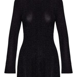 Minikleid in Glitzer-Transparenz