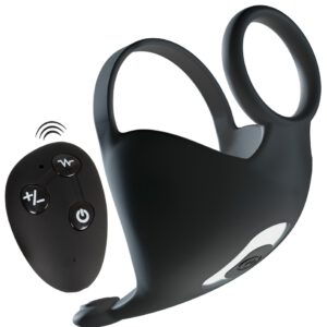 Penis-/Hodenring „Cock ring with RC ball massager“ mit Hodenvibrator