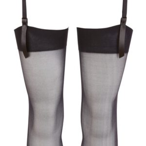 Strapsgurt aus Blütenspitze mit kleinen Schleifchen plus Strapsstrümpfe