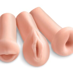 3-teiliges Masturbatoren-Set „All 3 Holes“, oral, vaginal, anal