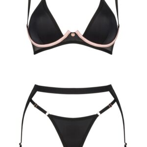 3-teiliges Set „Selinne" aus Mikrofaser und Feinnetz
