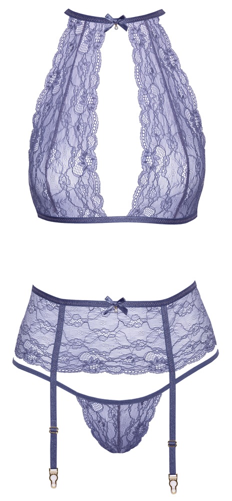 3-teiliges Straps-Set aus Spitze