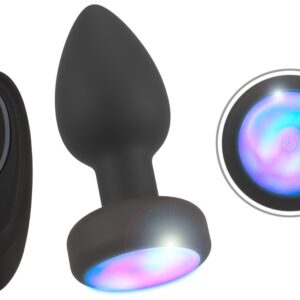 Analvibrator „RC Flashing Butt Plug“ mit flackerndem LED-Licht