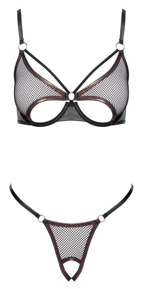 Dessous-Set aus softem Netz