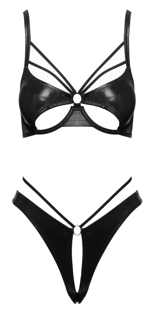 Dessous-Set im Wetlook