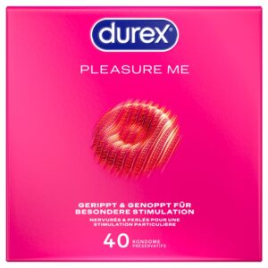 Kondome „Pleasure Me“ mit Noppen und Rillen