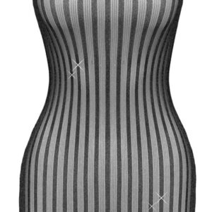 Minikleid im glitzernden Streifen-Look