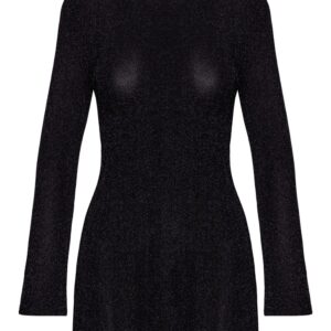 Minikleid in Glitzer-Transparenz