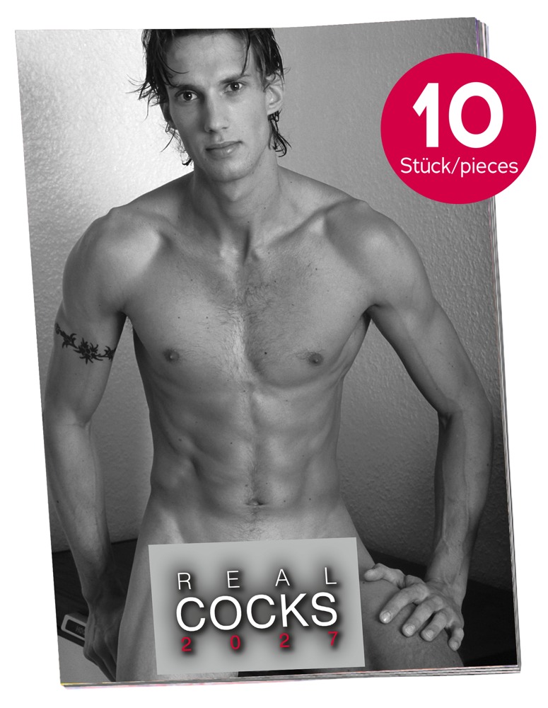 Pin-up Kalender „Real Cocks 2027“ im 10er-Pack