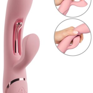 Rabbitvibrator „AVENOR“ mit Vibro-Metallzunge für G-Zone