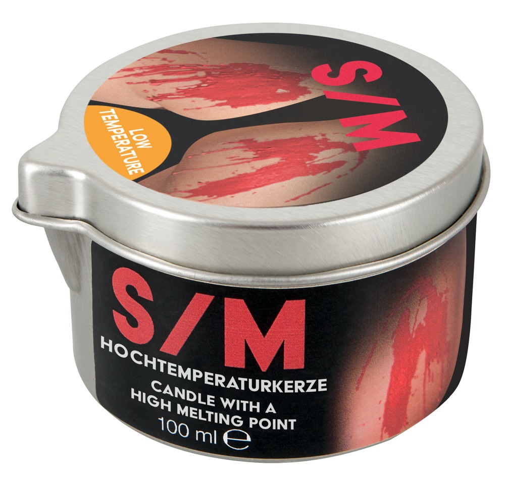 S/M-Kerze im Alu-Tiegel