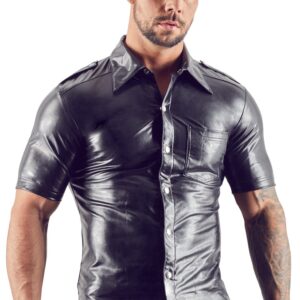 Shirt aus Lederimitat