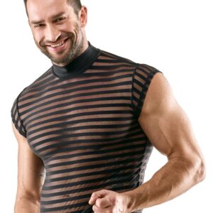 Shirt im transparenten Streifen-Look
