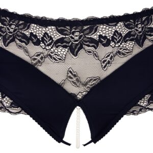 Slip ouvert mit Perlenkette im Schritt