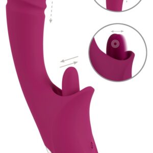Stoßvibrator mit Vibro-Zunge für Klitoris