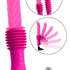 Stoßvibrator „RC Warming Fucking Machine“ mit abnehmbarem Saugfuß