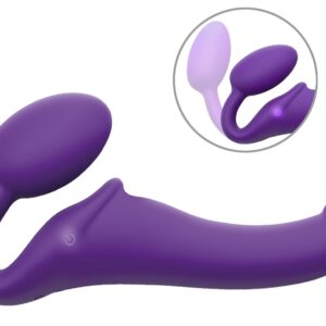 Strapless Strap-on „Vibrating Bendable“ mit 3 Motoren