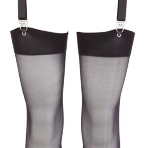 Strapsgurt im Wetlook plus Strapsstrümpfe