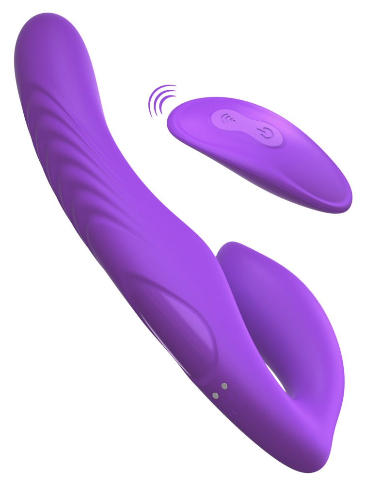 Umschnalldildo „Her Ultimate Strapless Strap-on“, in jede Position biegsam.