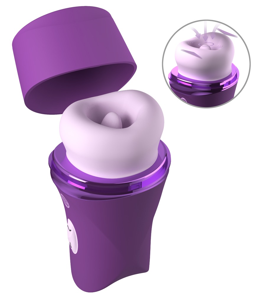 Zungenvibrator „Lush Kiss Plush“ mit saugenden Silikonlippen